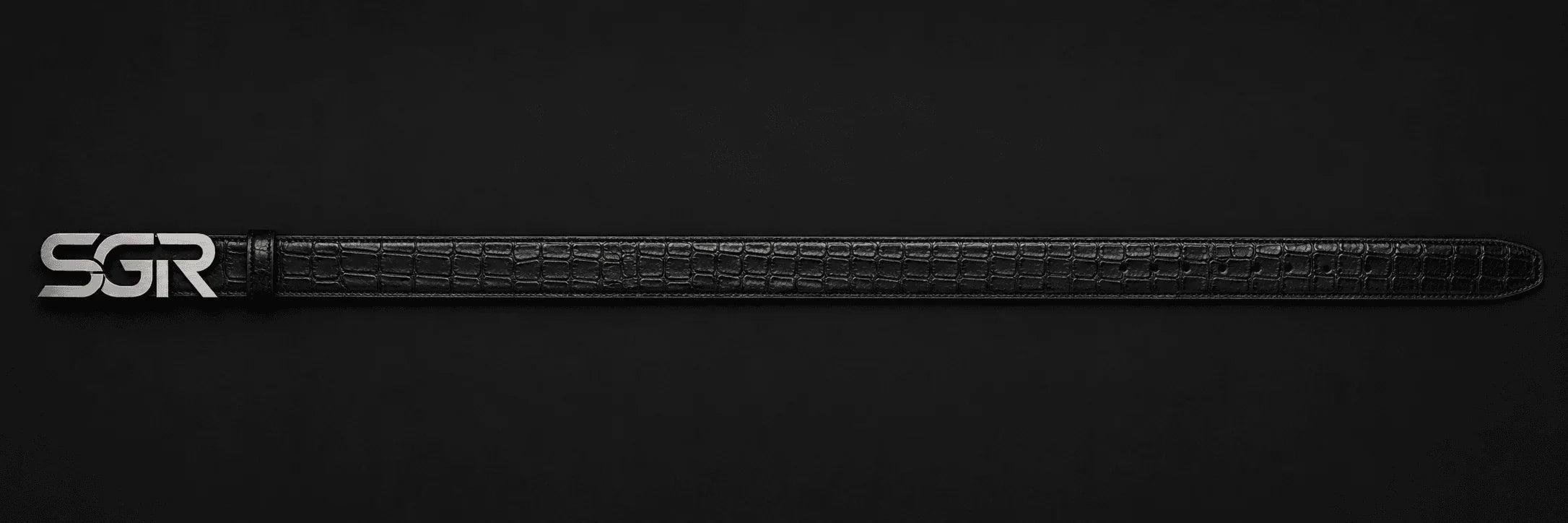 SWAGORAIMO™ SGR Signature Crocodile Belt - 𝓢𝓦𝓐𝓖𝓞𝓡𝓐𝓘𝓜𝓞