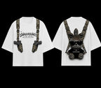 SWAGORAIMO™ Oversized Tactical Streetwear T-Shirt – Utility Strap Detail.