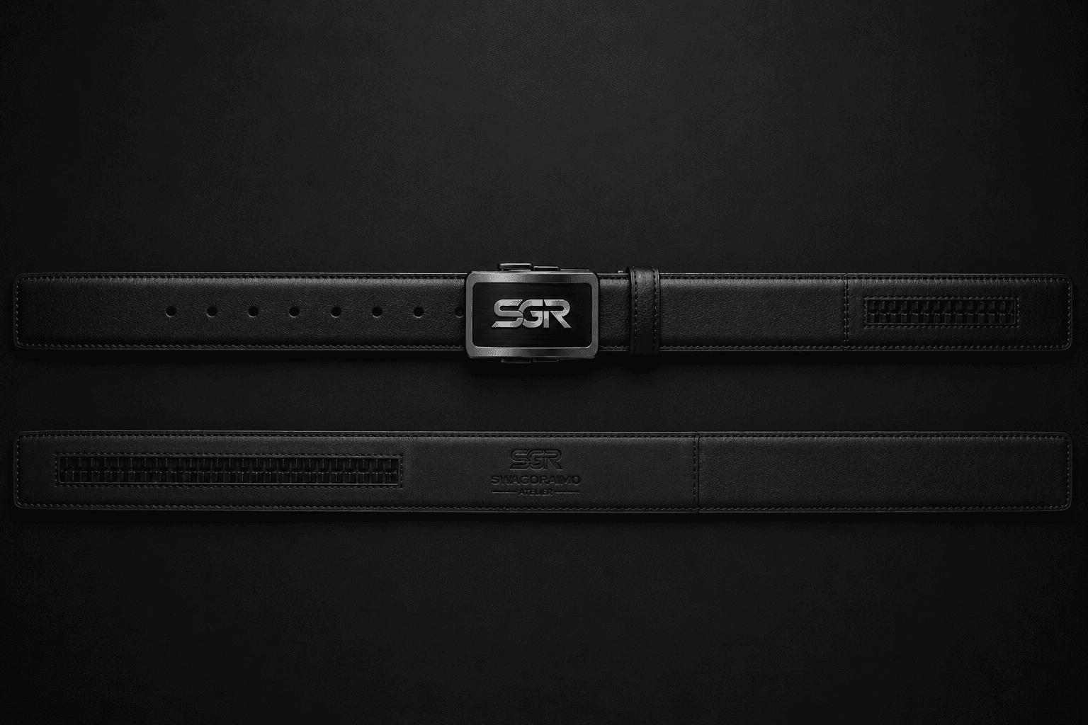 SGR Atelier Premium Automatic Leather Belt.