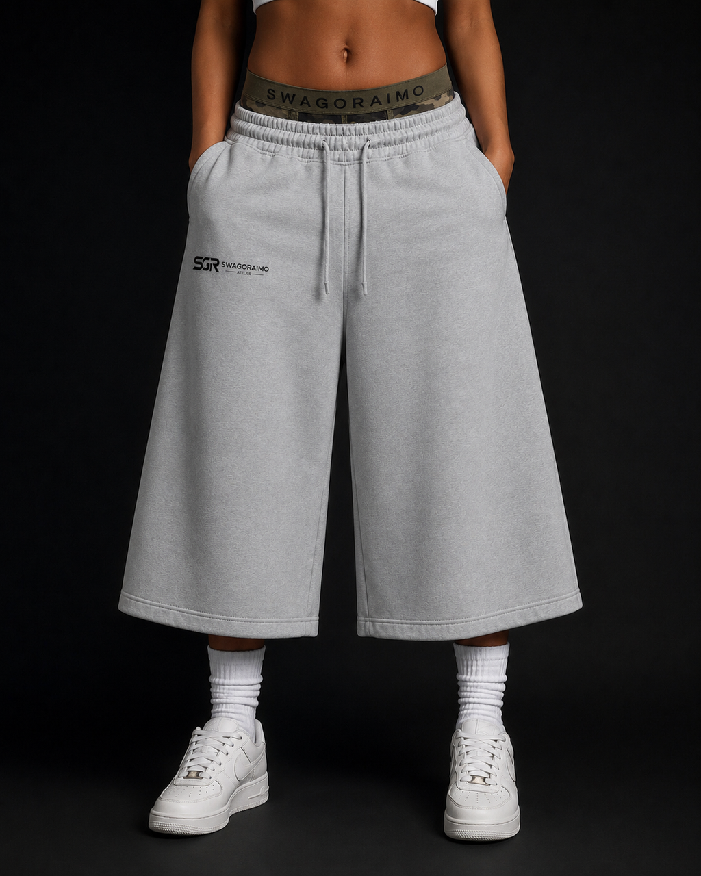 Swagoraimo Atelier™ 3/4 Wide-Leg Joggers.