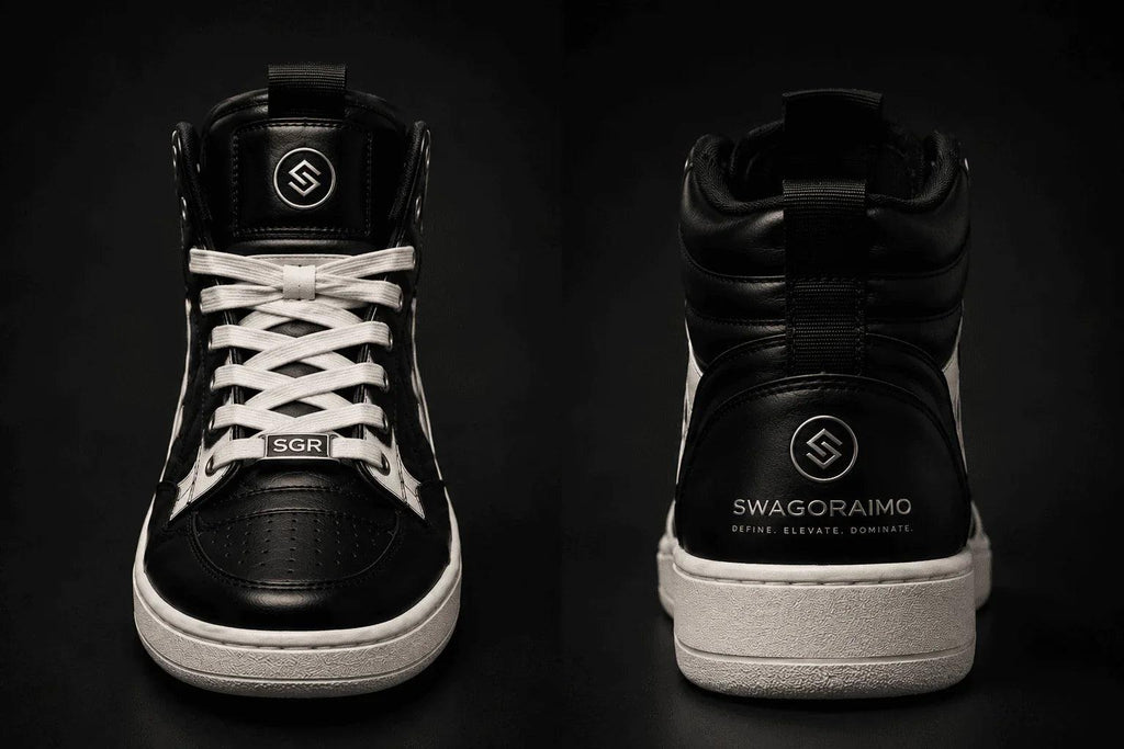 SWAGORAIMO PREMIUM HIGH-TOP BOOTS.