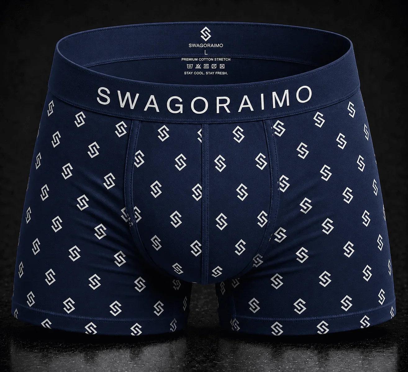 SWAGORAIMO™ Premium Monogram Boxer Briefs 3-Pack – Limited Edition.