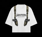 SWAGORAIMO™ Oversized Tactical Streetwear T-Shirt – Utility Strap Detail.