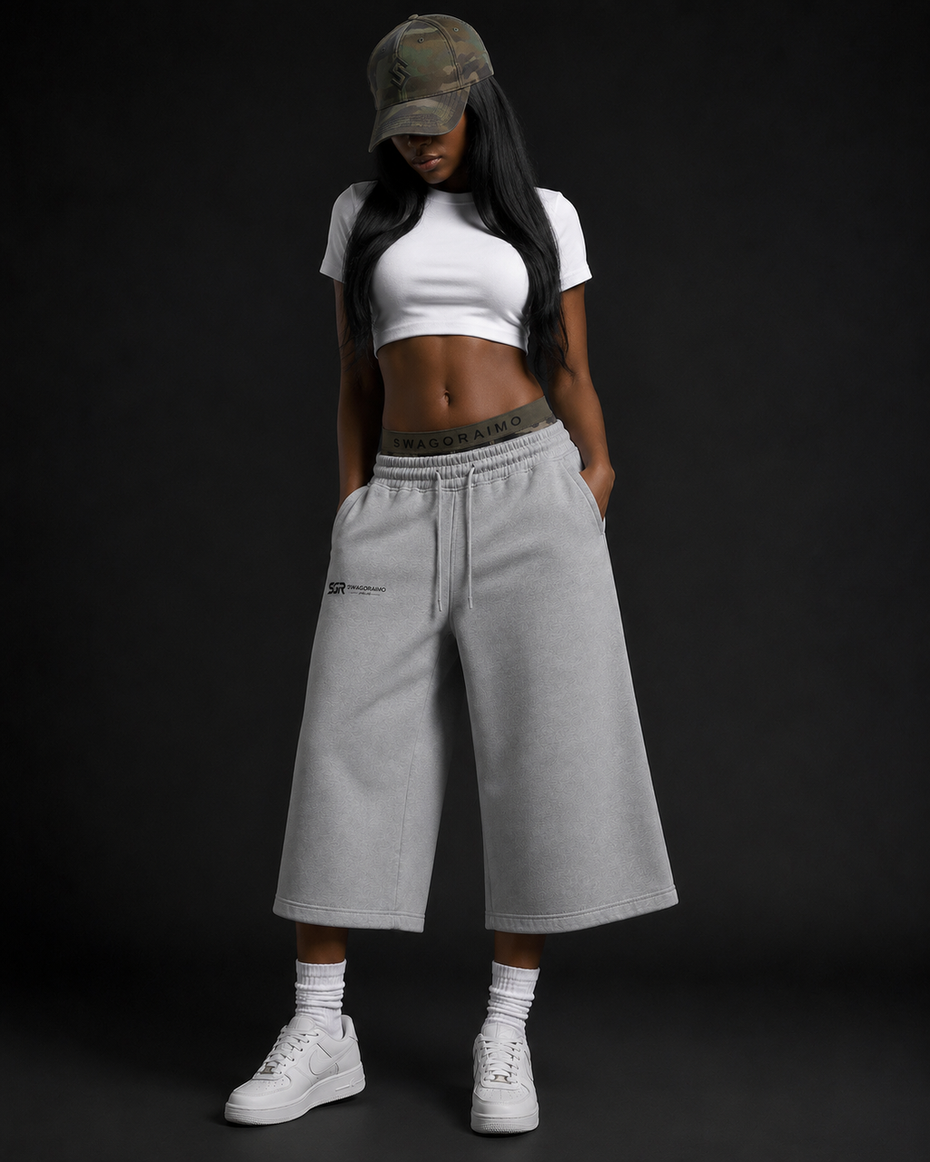 Swagoraimo Atelier™ 3/4 Wide-Leg Joggers.