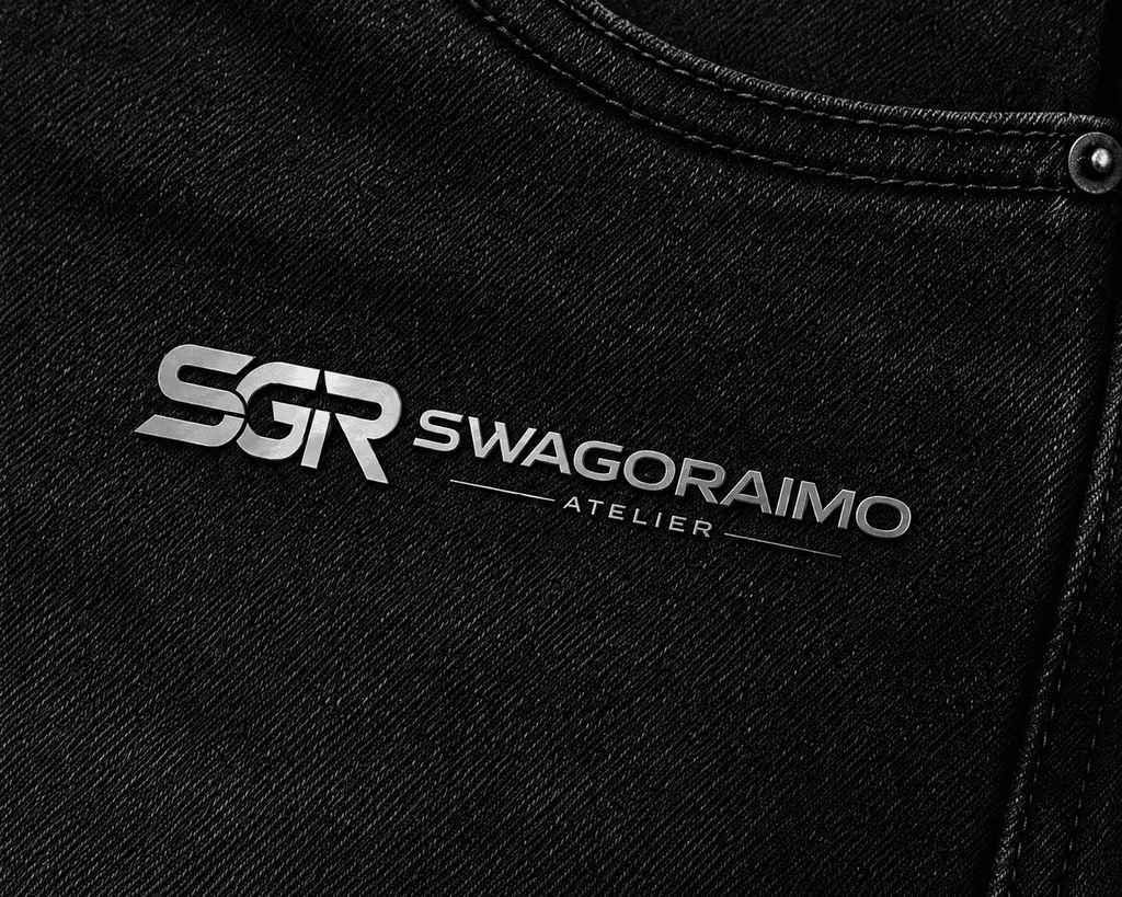 SWAGORAIMO ATELIER™ Premium Black Denim Shorts.