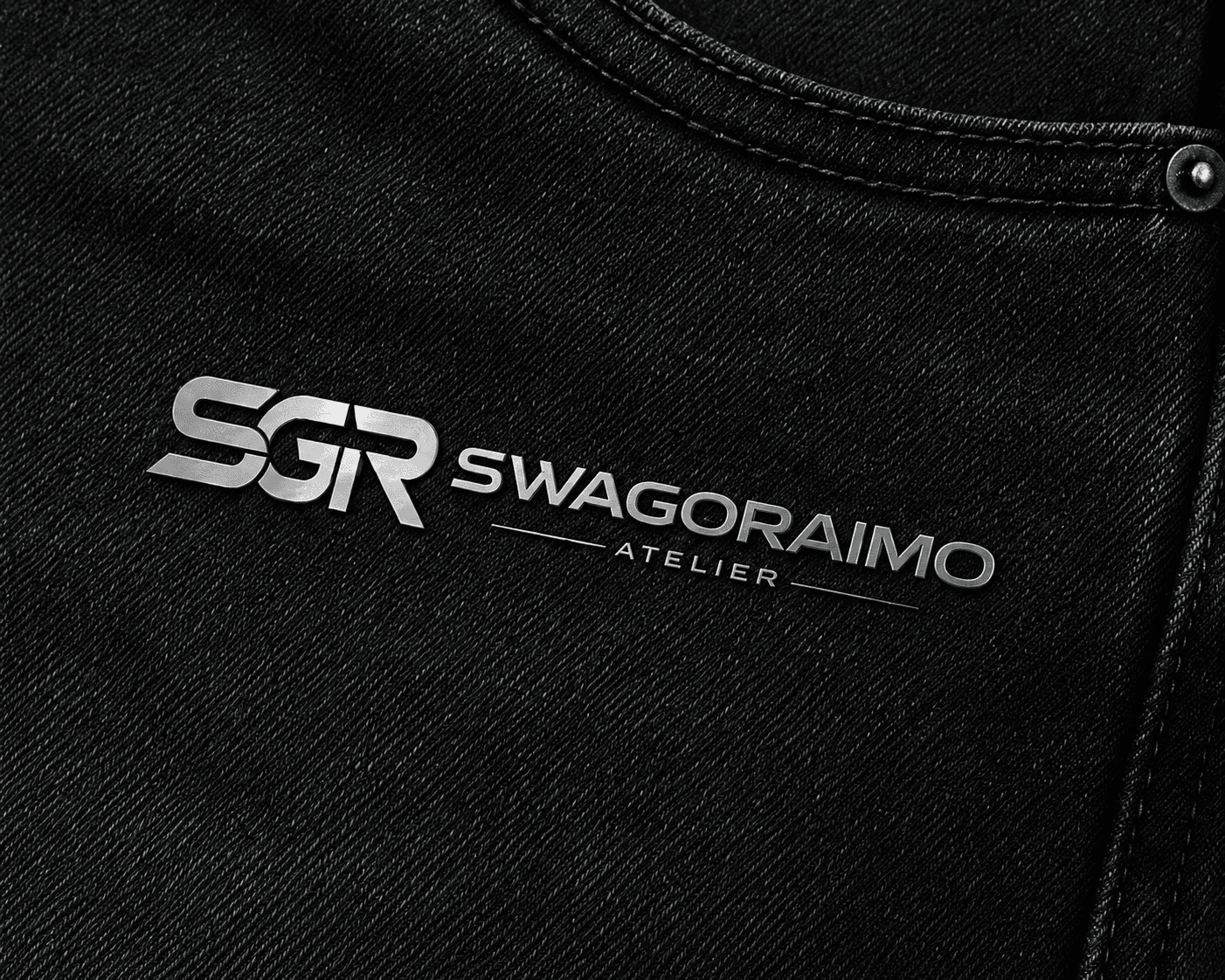 SWAGORAIMO ATELIER™ Premium Black Denim Shorts.