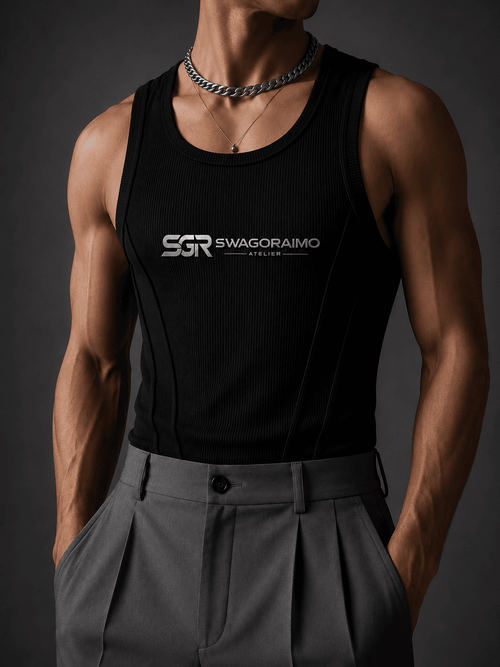 Swagoraimo Atelier™ Sculpt Rib Tank Top.
