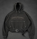 SWAGORAIMO™ Washed Belted Hoodie.