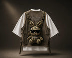 SWAGORAIMO™ Oversized Streetwear Tee With Tactical Utility Vest.
