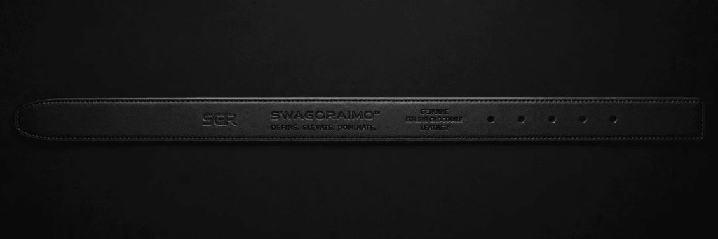 SWAGORAIMO™ SGR Imperial Crocodile Belt - 𝓢𝓦𝓐𝓖𝓞𝓡𝓐𝓘𝓜𝓞