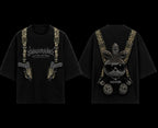 SWAGORAIMO™ Oversized Tactical Streetwear T-Shirt – Utility Strap Detail.