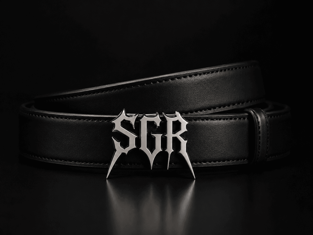 SGR Signature Leather Belt.