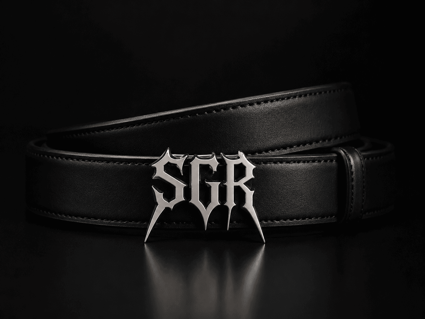 SGR Signature Leather Belt.