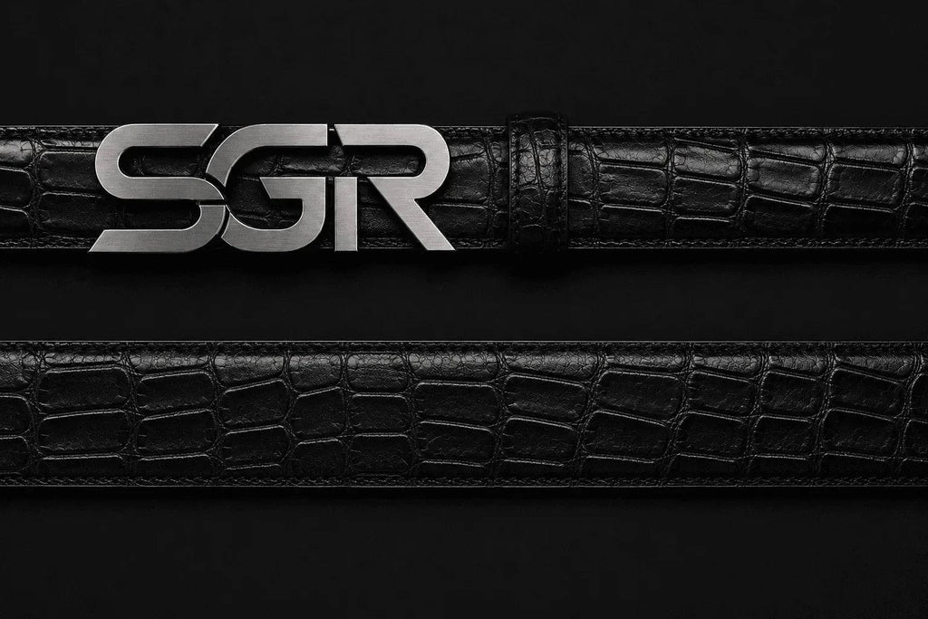 SWAGORAIMO™ SGR Signature Crocodile Belt - 𝓢𝓦𝓐𝓖𝓞𝓡𝓐𝓘𝓜𝓞