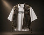 SWAGORAIMO™ Oversized Streetwear Tee With Tactical Utility Vest.