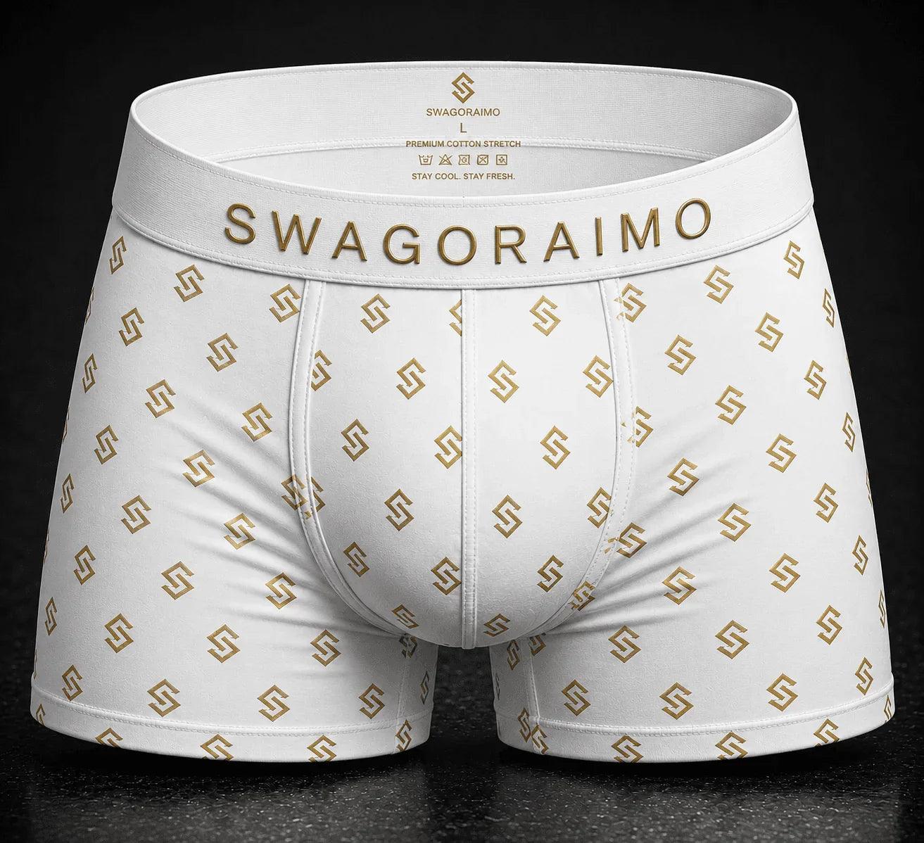 SWAGORAIMO™ Premium Monogram Boxer Briefs 3-Pack – Limited Edition.