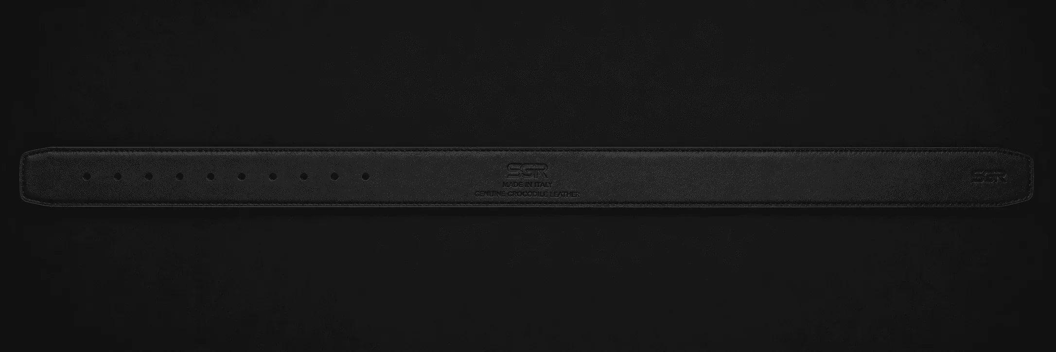 SWAGORAIMO™ SGR Signature Crocodile Belt - 𝓢𝓦𝓐𝓖𝓞𝓡𝓐𝓘𝓜𝓞