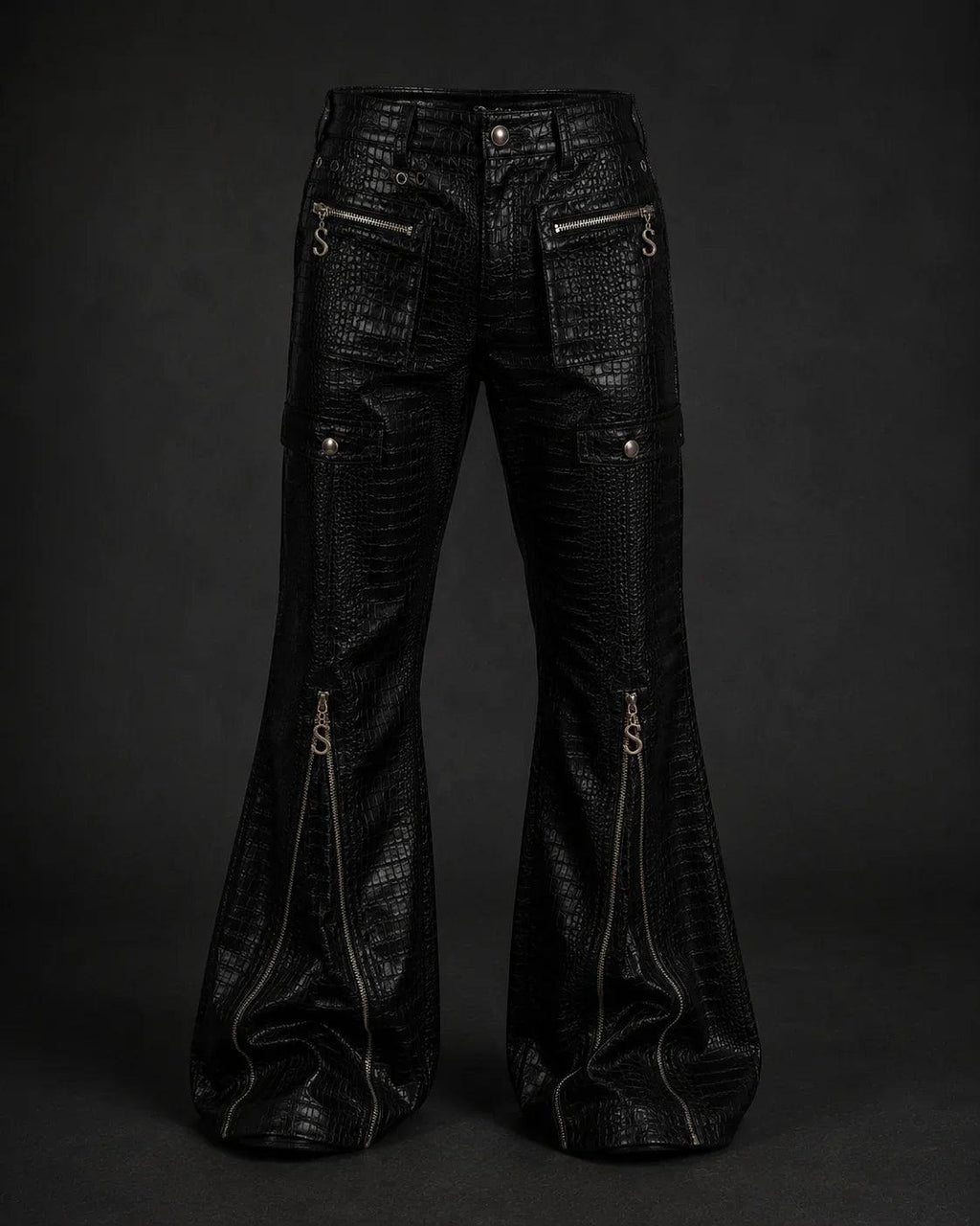 SWAGORAIMO™ Croc Leather Trouser.