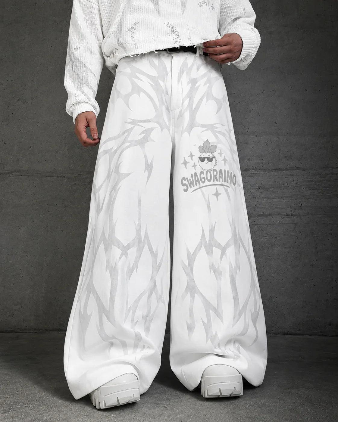 SWAGORAIMO Wide-Leg Statement Pants.