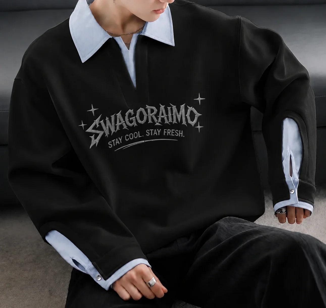 SWAGORAIMO™ Oversized Signature Streetwear T-Shirt – Minimal Luxury.