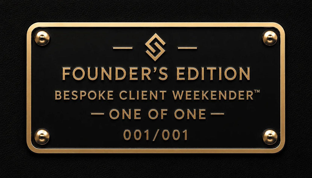 SWAGORAIMO Founder’s Edition Bespoke Client Weekender™.