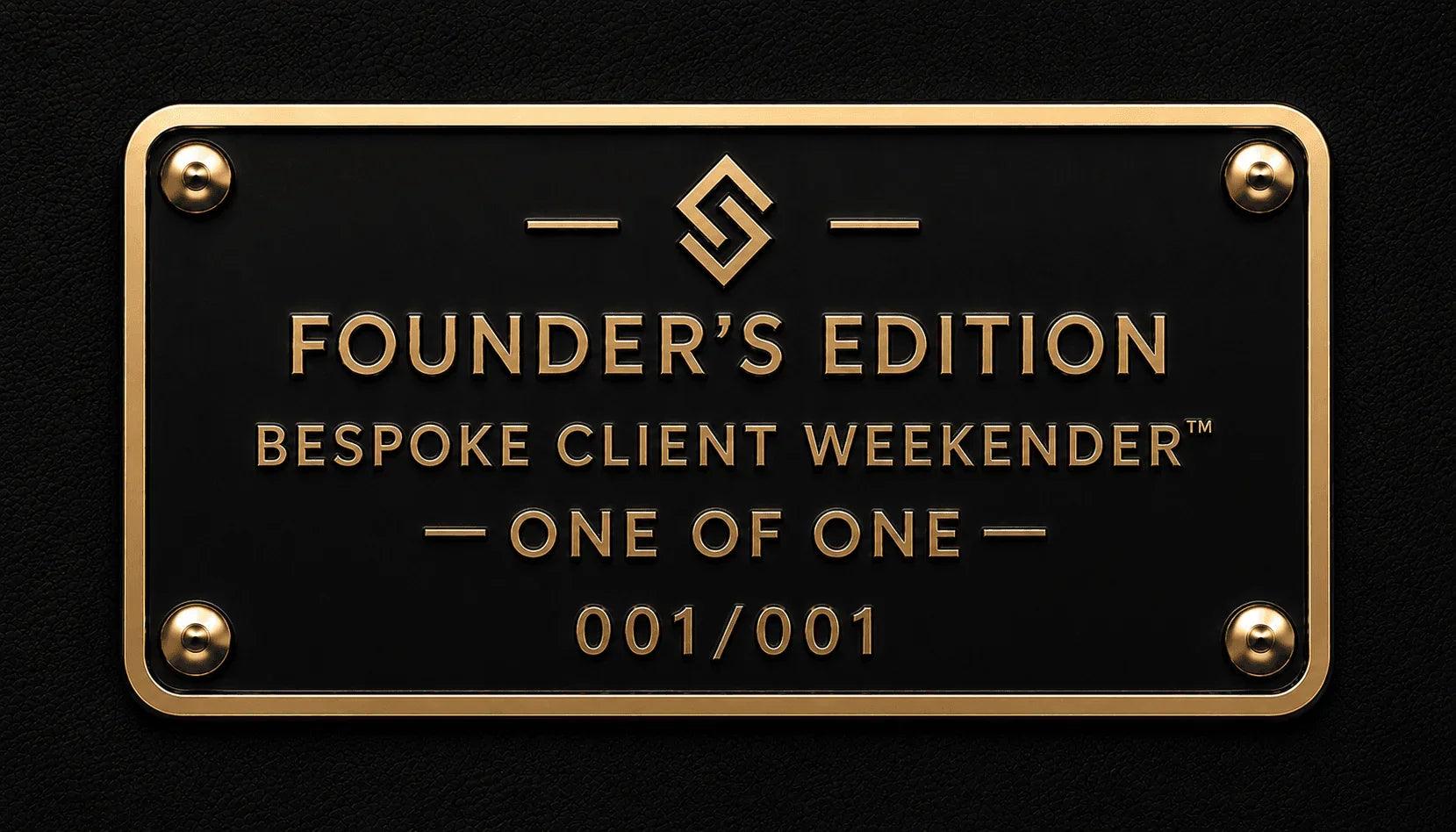 SWAGORAIMO Founder’s Edition Bespoke Client Weekender™.
